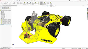 SOLIDWORKS Design AI Companion LEO Generates a BattleBot Assembly Structure 0-26 screenshot